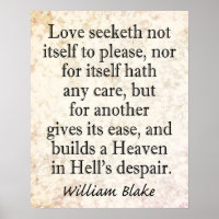 William Blake Quote - Heaven in Hell's Despair