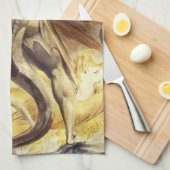 William Blake Red Dragon Kitchen Towel Theedoek (Quarter Fold)