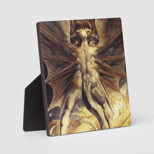 William Blake Red Dragon Plaque Fotoplaat (Voorkant)