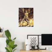 William Blake Red Dragon Poster (Thuiskantoor)