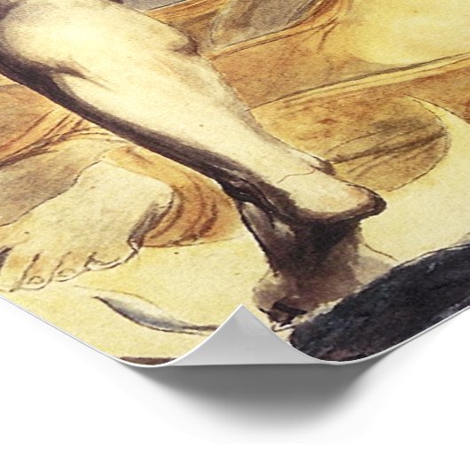 William Blake Red Dragon Poster (Hoek)