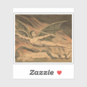 William Blake - Satan verheerlijkt Eva Sticker (Vel)