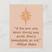 William Blake Sun en Moon Quote Briefkaart (Voorkant)