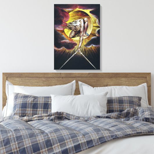 William Blake The Ancient of Days Painting Canvas Afdruk (Insitu (Slaapkamer))
