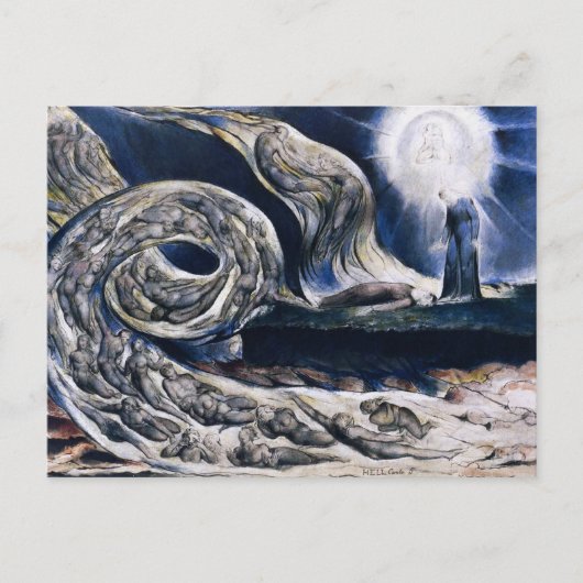 William Blake The Lovers Whirlwind Briefkaart (Voorkant)