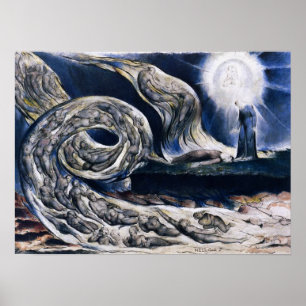 William Blake The Lovers Whirlwind Poster