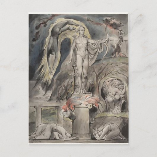William Blake- The Shrine of Apollo Briefkaart (Voorkant)