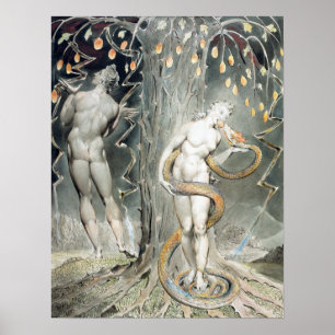 William Blake The Temptation and Fall of Eve Poster