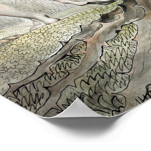 William Blake The Temptation and Fall of Eve Poster (Hoek)