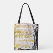 William Blake | "The Tyger", bord 36 (Bentley 42) Tote Bag (Achterkant)