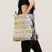 William Blake | "The Tyger", bord 36 (Bentley 42) Tote Bag (Dichtbij)