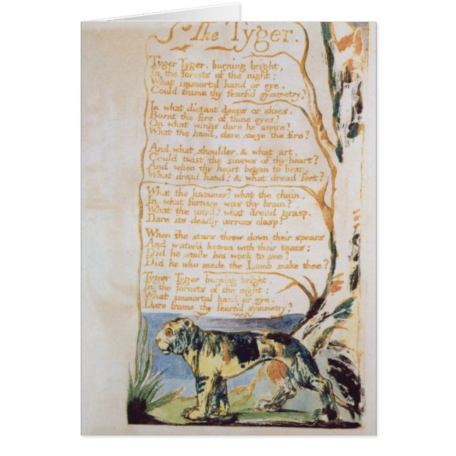 William Blake | The Tyger, van Sangen of Innocence (Voorkant)