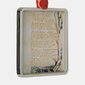 William Blake | The Tyger, van Sangen of Innocence Metalen Ornament (Rechts)