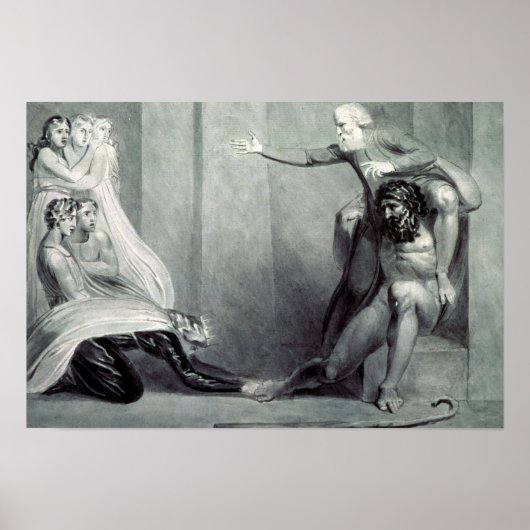 William Blake | Tiriel, terug naar het Paleis Poster (Voorkant)