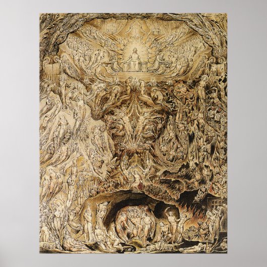 William Blake: Visie op het laatste vonnis Poster (Voorkant)