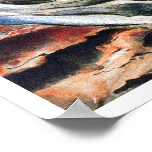 William Blake: Whirlwind of Lovers Poster (Hoek)