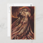 William Blake-white haring man in lange, bleke rob Briefkaart (Voorkant / Achterkant)