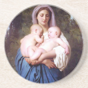 William Bouguereau_Charity(1878) Zandsteen Onderzetter