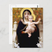 William Bouguereau - De Madonna van de Lilies Briefkaart (Voorkant / Achterkant)