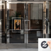 William Bouguereau Maagd en Kind Raamsticker (Kantoordeur)