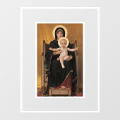 William Bouguereau Maagd en Kind Raamsticker (Vel)