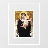 William Bouguereau Maagd en Kind Raamsticker (Vel)