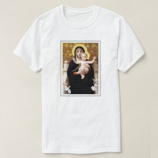 William Bouguereau Maagd en Kind T-shirt (Design voorkant)