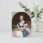 William Bouguereau-Portret van Mlle Brissac Briefkaart (Staand voorkant)