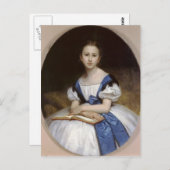 William Bouguereau-Portret van Mlle Brissac Briefkaart (Voorkant / Achterkant)