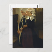 William Bouguereau - Prayer at Sainte Anne d'Auray Briefkaart (Voorkant / Achterkant)