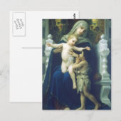 William Bouguereau-The Virgin, Jesus & St John Briefkaart (Voorkant / Achterkant)