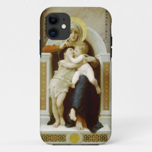 William Bouguereau-The Virgin, Jesus & St John iPhone 11 Hoesje