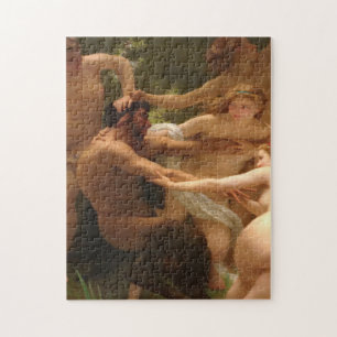 William Bouquereau - Nymphs en Satyr 1873 Legpuzzel