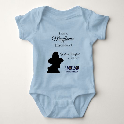William Bradford Mayflower Baby Bodysuit (Voorkant)