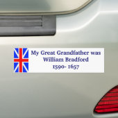 William Bradford, mijn grootvader Bumpersticker (Op auto)