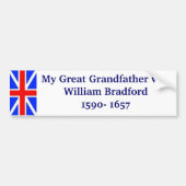 William Bradford, mijn grootvader Bumpersticker (Voorkant)
