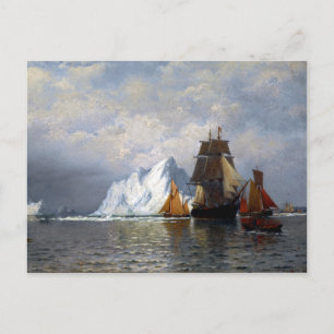 William Bradford Whaler en Geviste vaartuigen Briefkaart