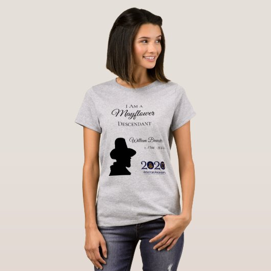 William Brewster Mayflower T-shirt voor dames (Voorkant volledig)