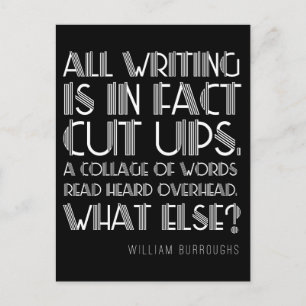 William Burroughs "Cut Ups" Schrijven Briefkaart