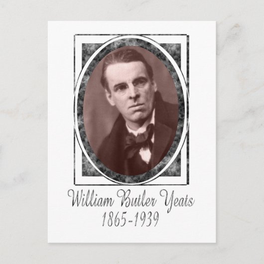 William Butler Yeats Briefkaart (Voorkant)