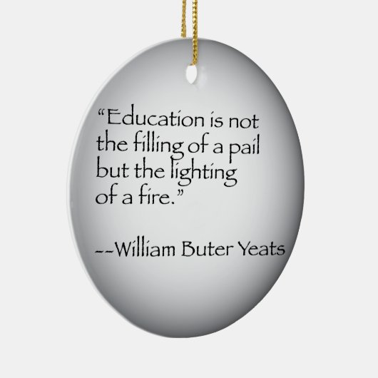 William Butler Yeats Quote Keramisch Ornament (Rechts)