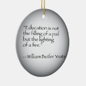 William Butler Yeats Quote Keramisch Ornament (Rechts)