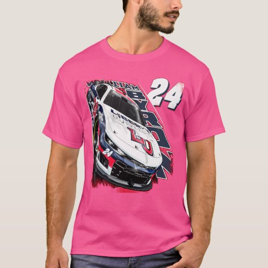 William Byron Red Racing T-shirt (Voorkant)
