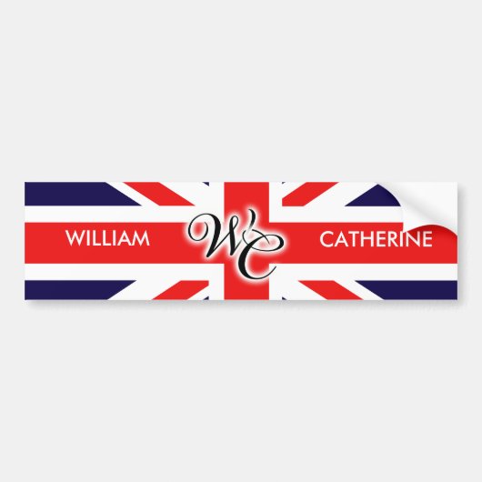 William & Catherine Bumpersticker (Voorkant)