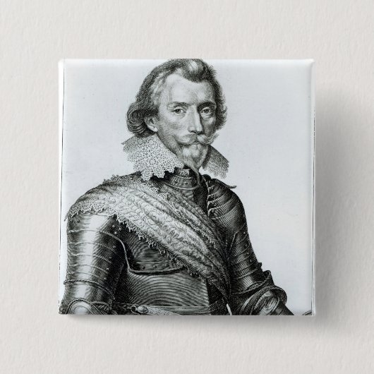 William Cavendish 1st Duke of Newcastle Vierkante Button 5,1 Cm (Voorkant)
