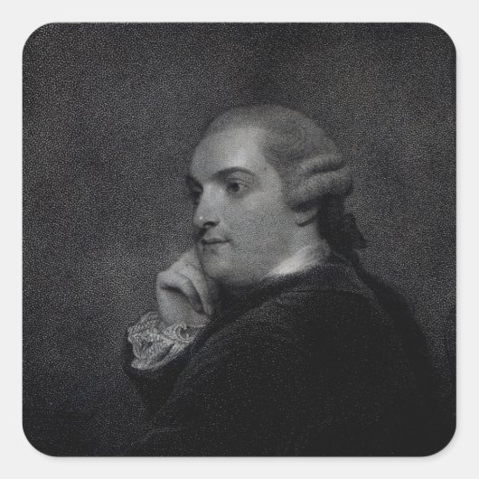William Cavendish- Bentinck Vierkante Sticker (Voorkant)