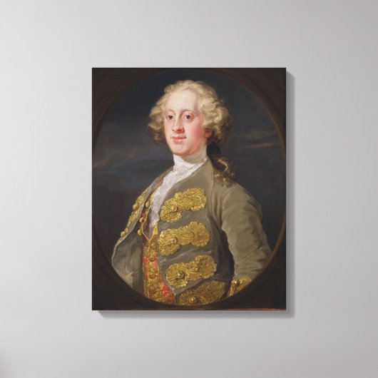 William Cavendish, Marquess of Hartington, later 4 Canvas Afdruk (Voorkant)