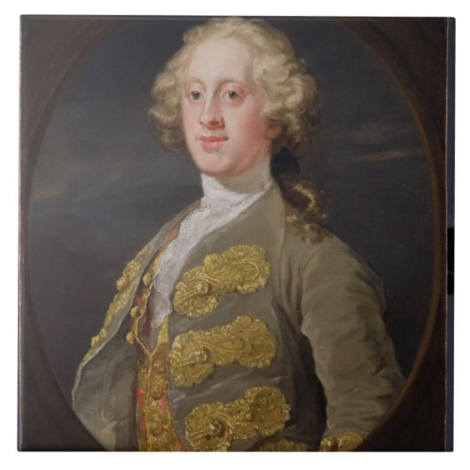 William Cavendish, Marquess of Hartington, later 4 Tegeltje (Voorkant)