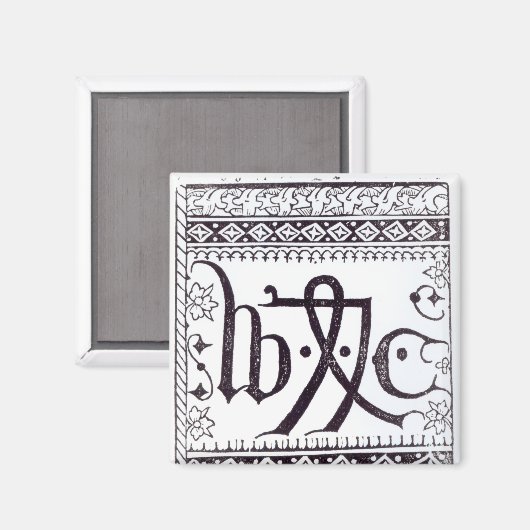 William Caxton's Print Mark Magneet (Voorkant / Achterkant)