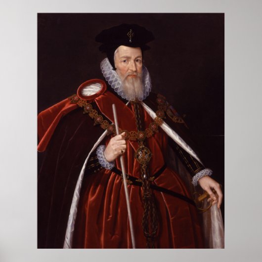 William Cecil 1st Baron Burghley Poster (Voorkant)